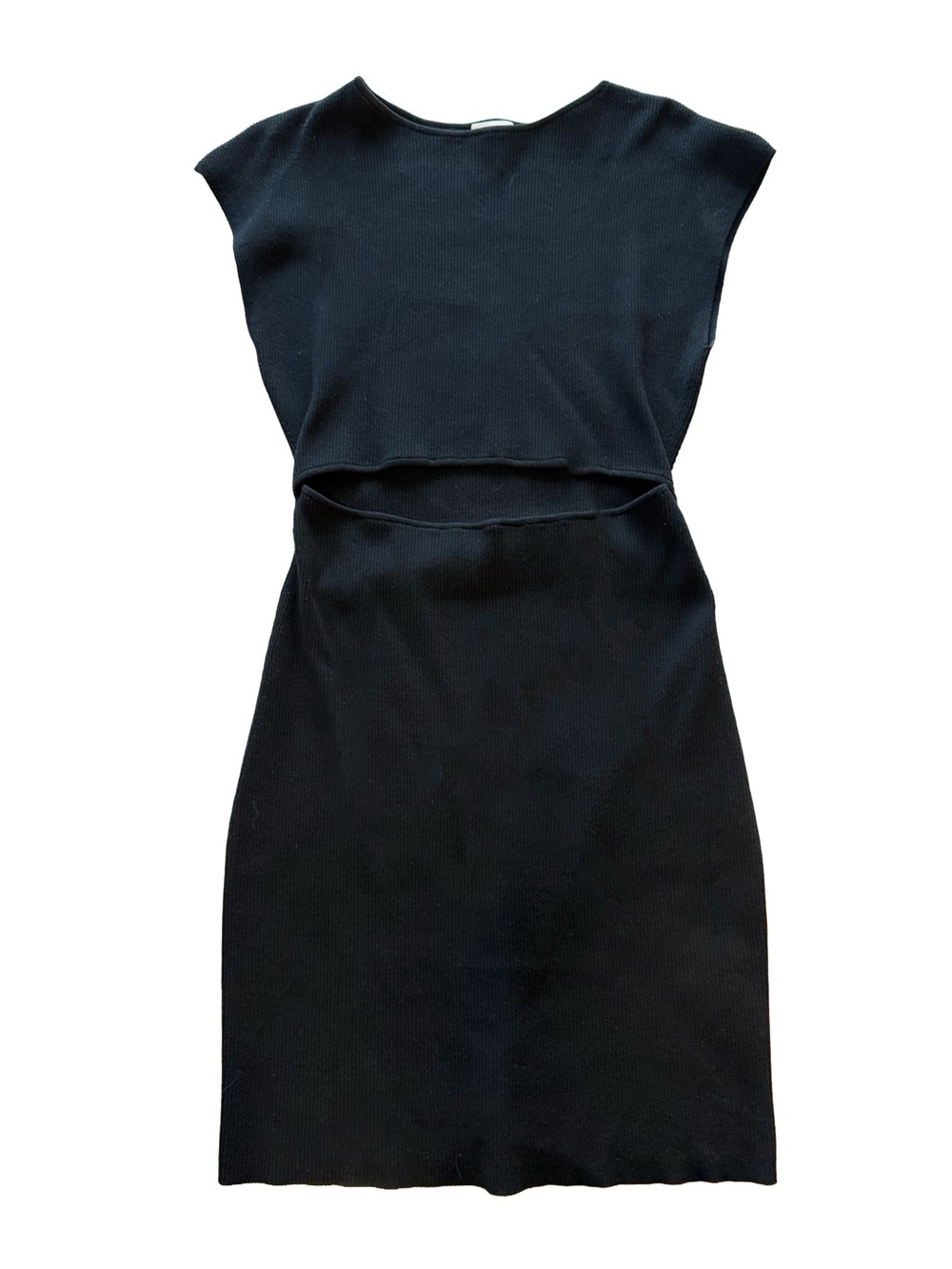 Wilfred Black Knit Cutout Mini Dress size Large